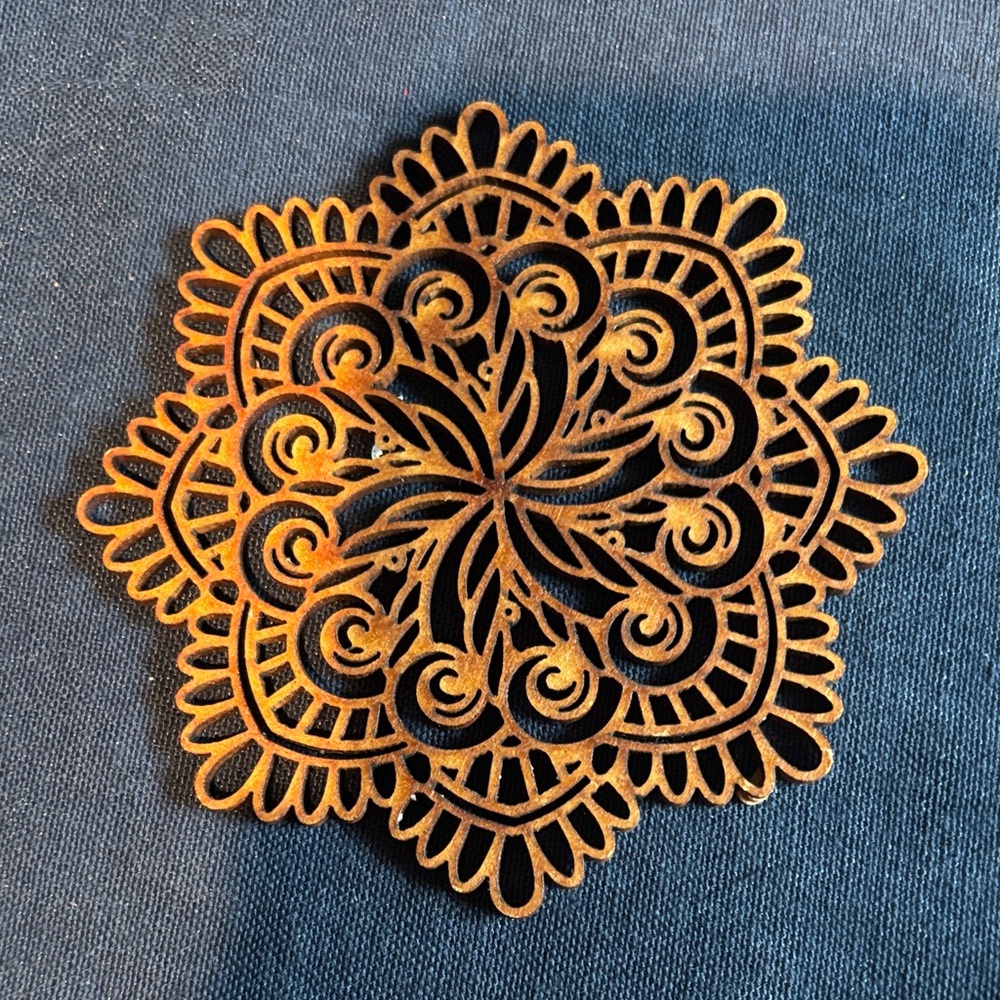 Elegant Gold Mandala Coaster